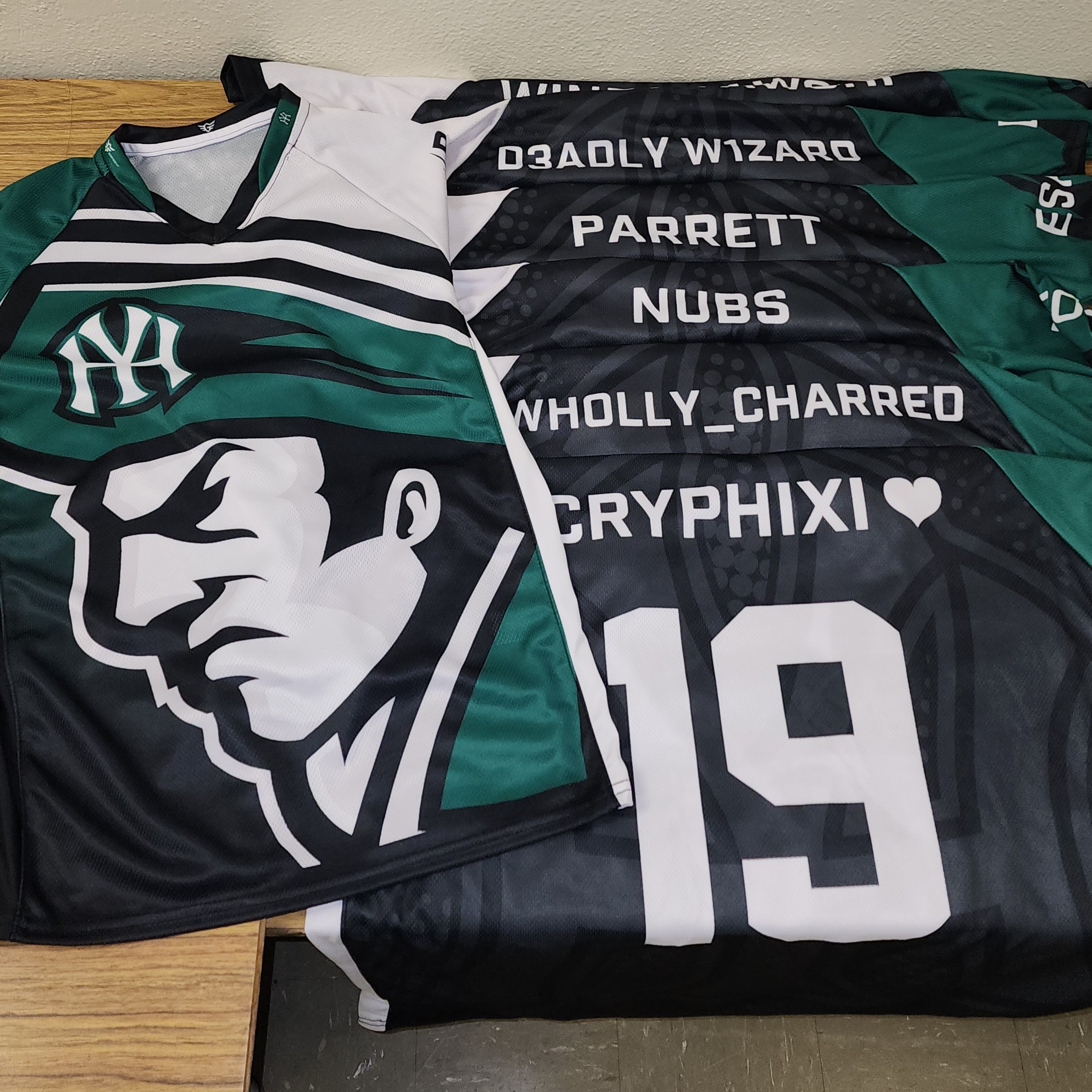 Hamilton Yankees player wearing the Esports jersey at a tournament